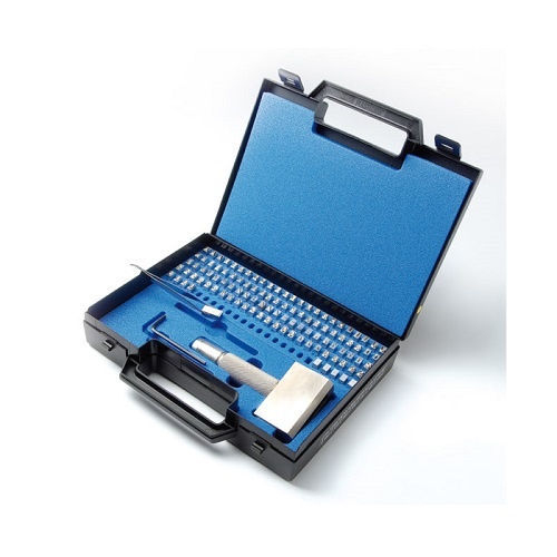 Gravurem 3mm Type-In Font Metal Stamp with Holder - 100-pieces