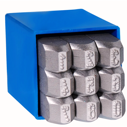 Gravurem 2mm Number Dot Metal Stamps Low Stress - 9-pieces