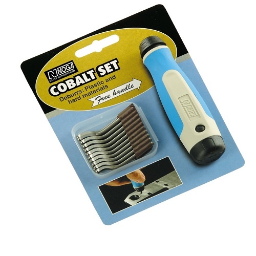Noga NG8250 Deburring Kit Heavy Duty Cobalt Blades with Handle