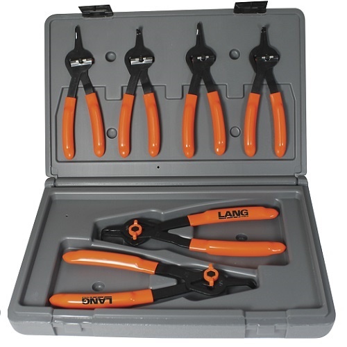 Lang Combination Internal/External Snap Ring Pliers Set, 6 pieces