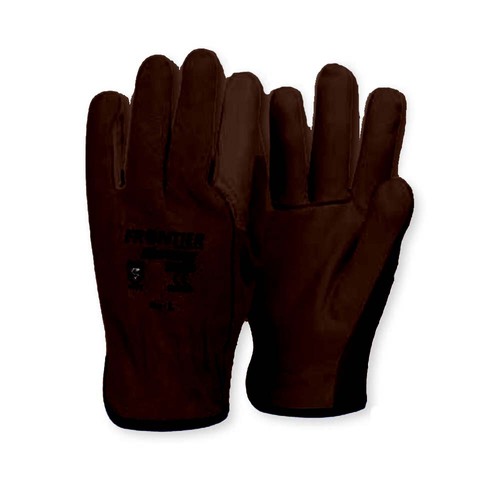 Frontier Leather Suede Swaggy Gloves Brown, Small - Pack of 12