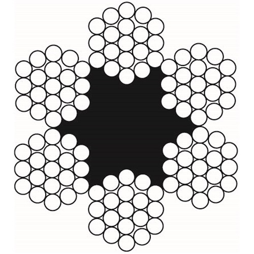 Beaver G1570 6 x 19 Fibre Core RHOL Wire Rope Galvanised Dry Lube-4mm