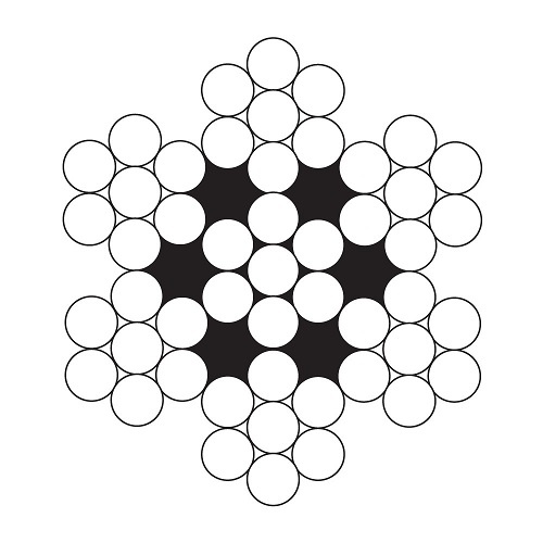 Beaver G2070 Galvanised Wire Rope 7 x 7  9mm x 610m (Swaged Thimble Eye on Inside of Reel)