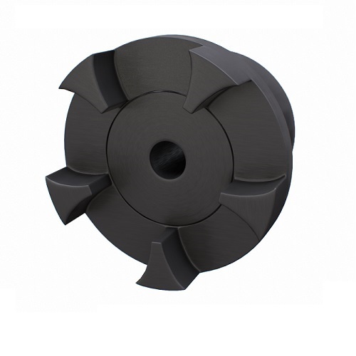 Curved Jaw Coupling GE19-1 Pilot Bore Stepped Half