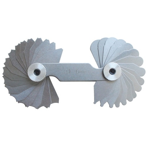 Maxigear 1 - 7mm Radius Gauge, 34 Leaves