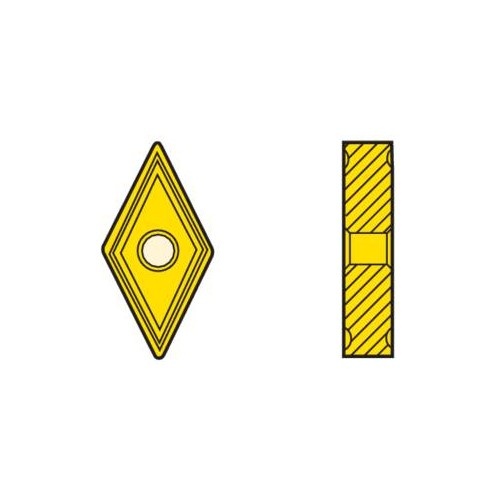 Seco Turning Insert D Shape Code 4.76 x 0.2 x 12.7mm G Insert Type - M1 Grade 883 ± 0.13/± 0.025mm Tolerance DNGG150402-M1,883 - Pack of 10