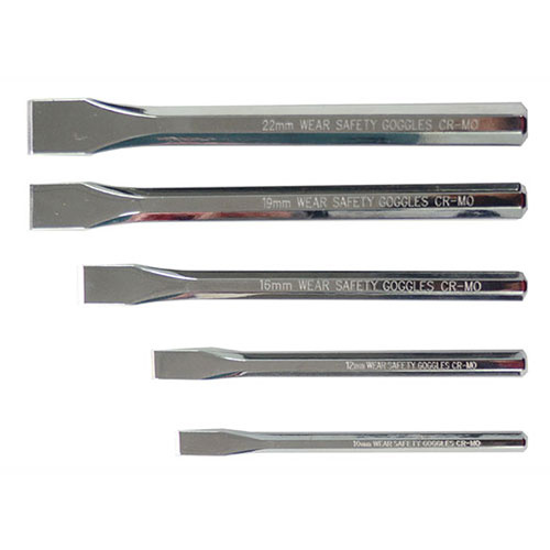 AuzGrip® Cold Chisel Set, 5 Pieces