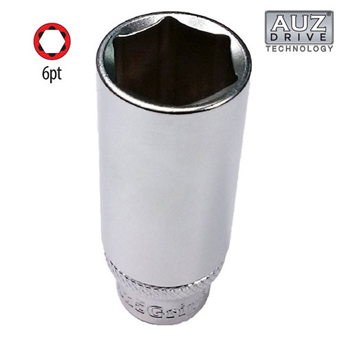 AuzGrip® 3/8" Square Drive 6 Point Deep Socket 5/16"