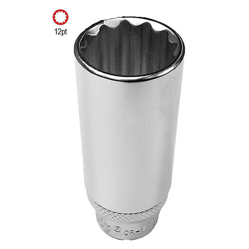 AuzGrip® 1/2" Square Drive 12 Point Deep Socket 10mm