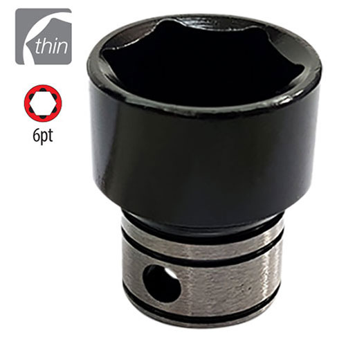 AuzGrip® 3/8'' Square Drive 8mm Thin Wall Impact /Hand Socket