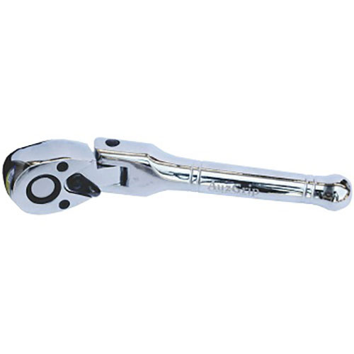 AuzGrip® 3/8" Sq. Drive 154mm Flex Head Stubby Ratchet Handle 72 Teeth