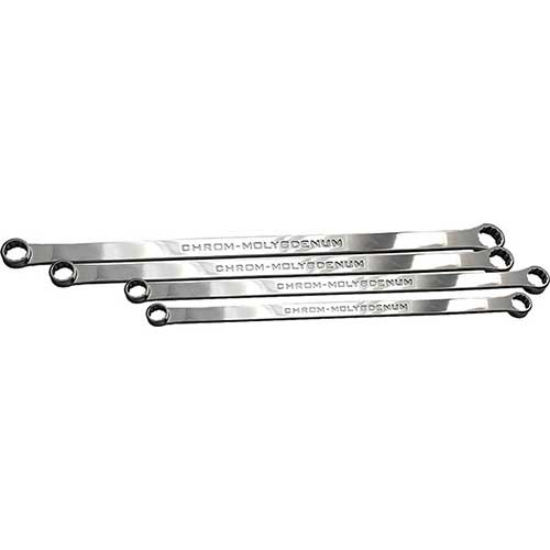 AuzGrip® Extra Long Flat Type Ring Spanner Imperial Set, 4 Pieces