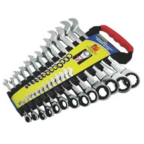 AuzGrip® Combination Ratchet Spanner Imperial Set, 13 Pieces