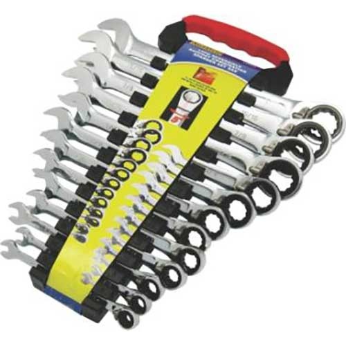 AuzGrip® Reversible Ratchet Spanner Imperial Set, 13 Pieces