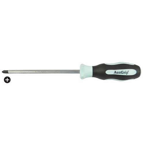 AuzGrip® PH1 x 100mm Phillips Tang-Thru Screwdriver