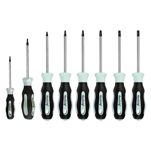 AuzGrip® Tamperproof Torx Screwdriver Set, 8 Pieces