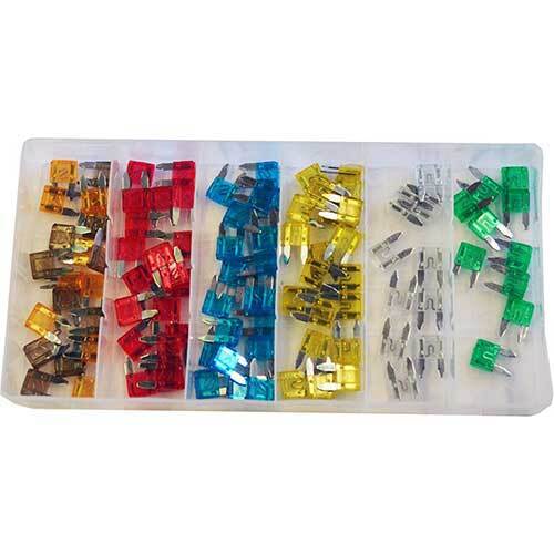 Grip® Mini Auto Fuse Set (5, 7.5, 10, 15, 20, 25, 30 Amps), 100 Pieces