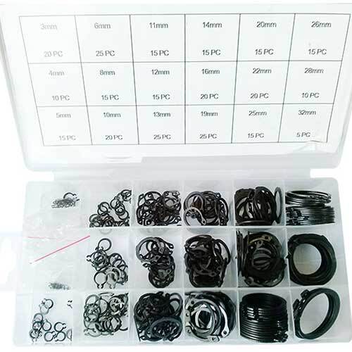 Grip® Snap Ring (Circlip) Assortment Set, 300 Pieces