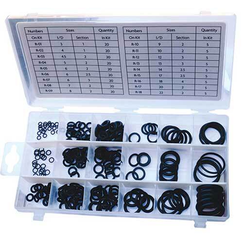 Grip® Nitrile O-Ring Assortment Metric Set, 225 Pieces