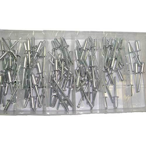 GripÂ® 1/8''x 3/8'' Rivet Set, 100 Pieces