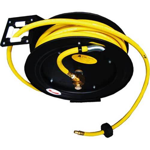 Grip 15m Heavy Duty Rubber Air Hose Reel (Auto Retractable Rewind)