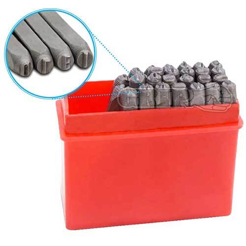 Grip® 1/8'' Letter Punch Set - 27 Pieces