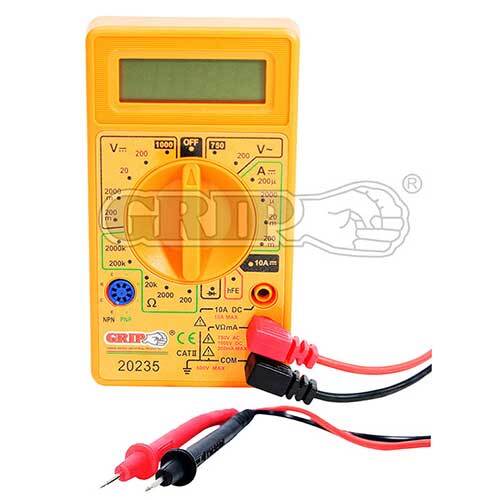 Grip® Digital Multi Tester, M830B Double Blister
