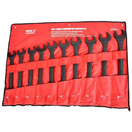 Grip® Jumbo Combination Wrench Imperial Set, 10 Pieces
