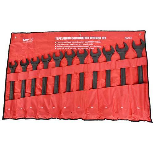 Grip® Jumbo Combination Wrench Metric Set, 11 Pieces