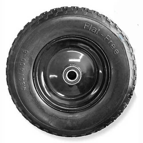 Grip® 400mm Steel Centered Puncture Proof Wheel 1" Axle Diameter