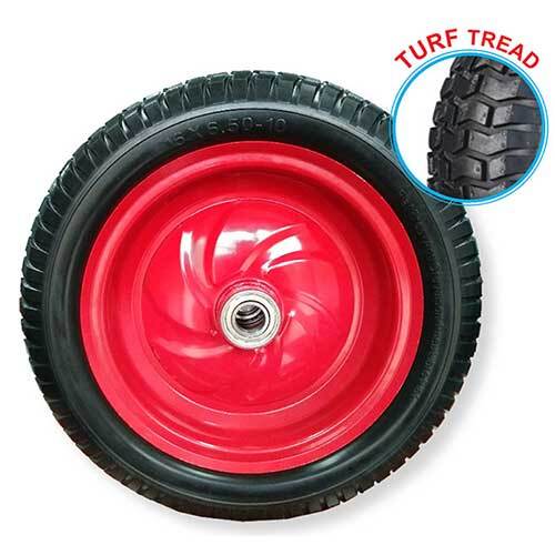Grip® 400mm Steel Centered Puncture Proof Wheel 25mm Axle Diameter