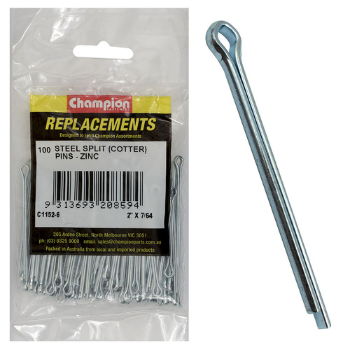 Champion C1152-6 Split Pin Refill 7/64" x 2" - 100/Pack