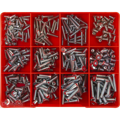 Champion CA1774 Countersunk Torx Machine Screw Assortment Kit, 325 Pieces
