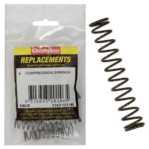 Champion C102-29 Compression Spring 56 x 12 x 1.2mm - 6/Pack