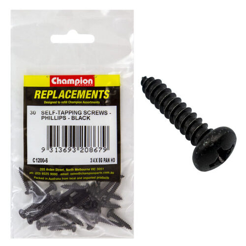 Champion C1200-6 Pan Head Self Tapping Screw 4.2 x 19mm - 30/Pack