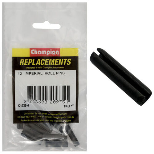 Champion C1435-4 Imperial Roll Pin 1/4 x 1" - 12/Pack