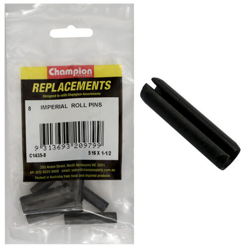 Champion C1435-8 Imperial Roll Pin 5/16 x 1-1/2" - 8/Pack