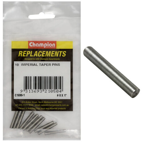 Champion C1690-1 #0 X 1" Taper Pin - 10/Pack