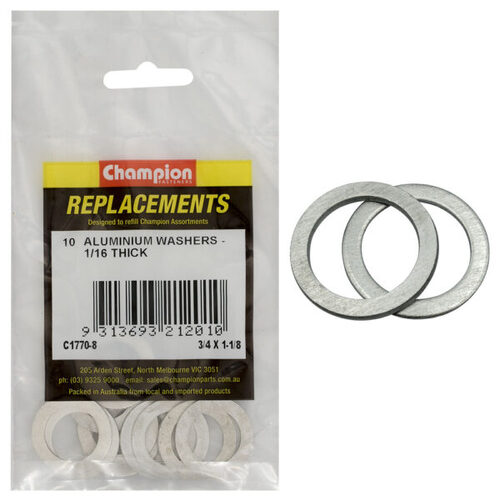 Champion C1770-8 Aluminium Washer 3/4 x 1-1/8" - 10/Pack