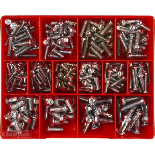 Champion CA1784 Torx Security Button Head Screw Kit, 270 Pcs