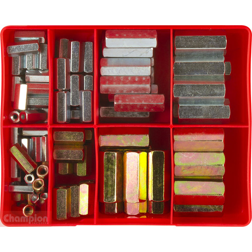 Champion CA1796 Coupling Nut Metric and UNC Assortment Kit, 92 Pcs