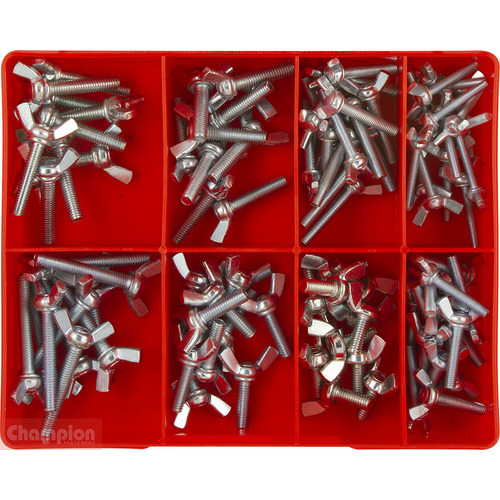 Champion CA1798 Wing Screw Metric Assortment Kit, 95 Pcs