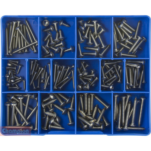 Champion CA1882 Self Tapping Screw Pan TPX - 304/A2 Kit