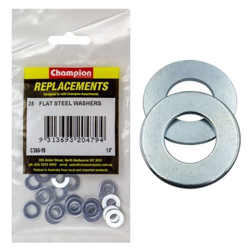 Champion C360-10 Flat Washer 1/4" -  25/Pack