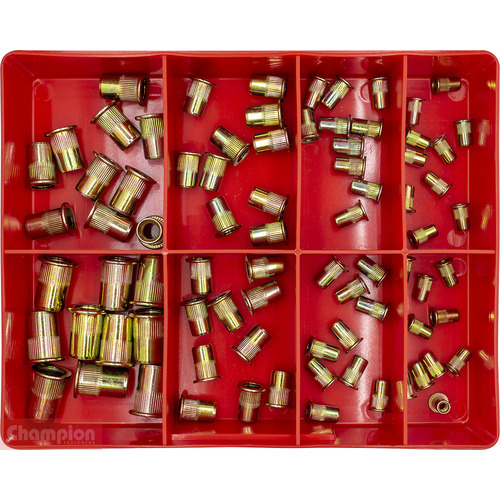 Champion CA505 Rivet Nut Insert Steel Assortment Kit