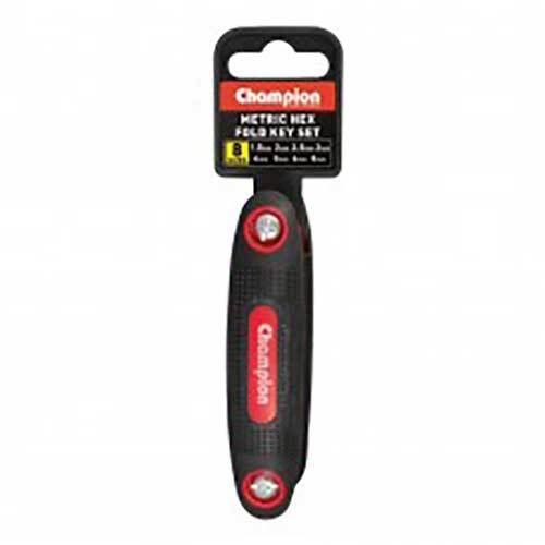 Champion CFK-MB Metric Hex Ball Fold Key Set (8 Sizes) Set