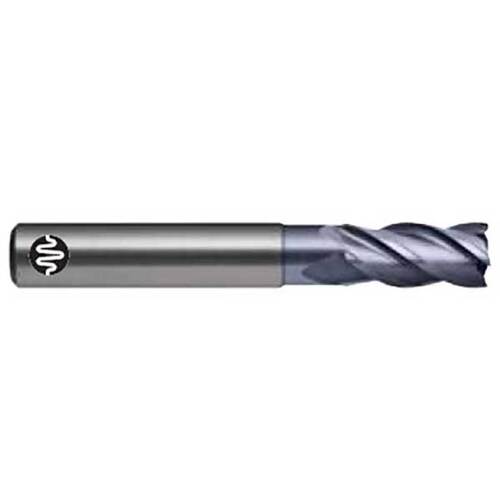 Sutton E5720476 3/16 x 2" 4 Flute Corner Radius Endmill Carbide AlCrN