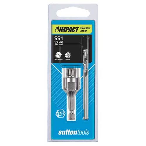 Sutton H112SS1 Impact Arbor Holesaw 14 - 30mm