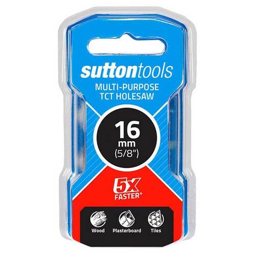 Sutton H1270160 16mm Multi-Purpose TCT Holesaw