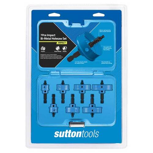 Sutton H119S7 Impact Bi-Metal HSS Hole Saw Pack of 7